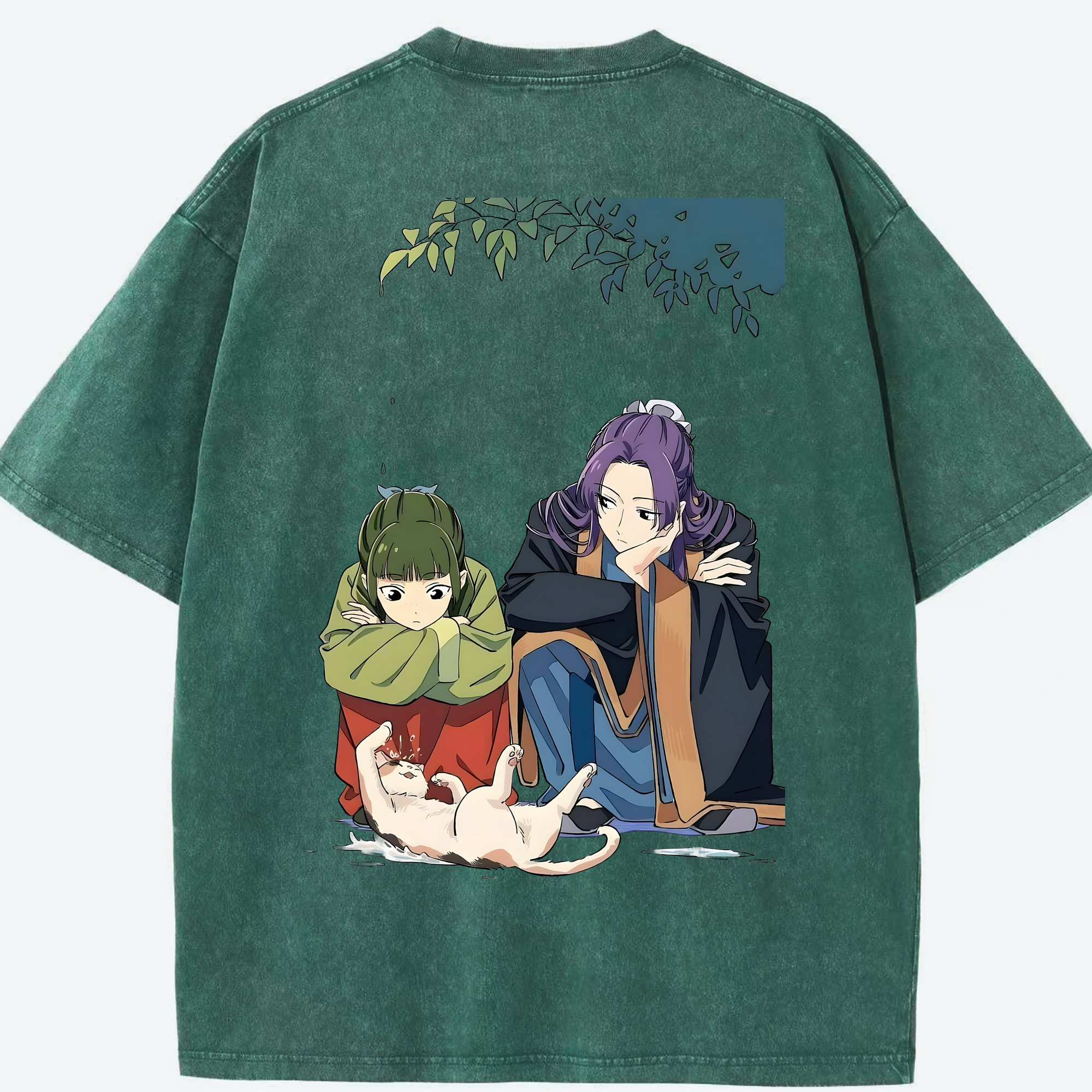 （画像用） 薬屋のひとりごと The Apothecary Diaries 綿100% ヴィンテージ風 半袖Tシャツ（背面プリント）